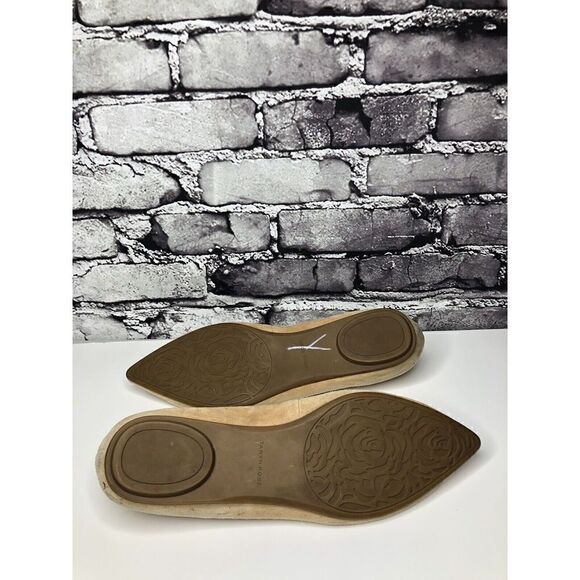Taryn RoseFrida Beige Suede Rose Ballet Flats Shoes Sz Women’s Sz 8.5B US/38.5EU - Picture 13 of 16
